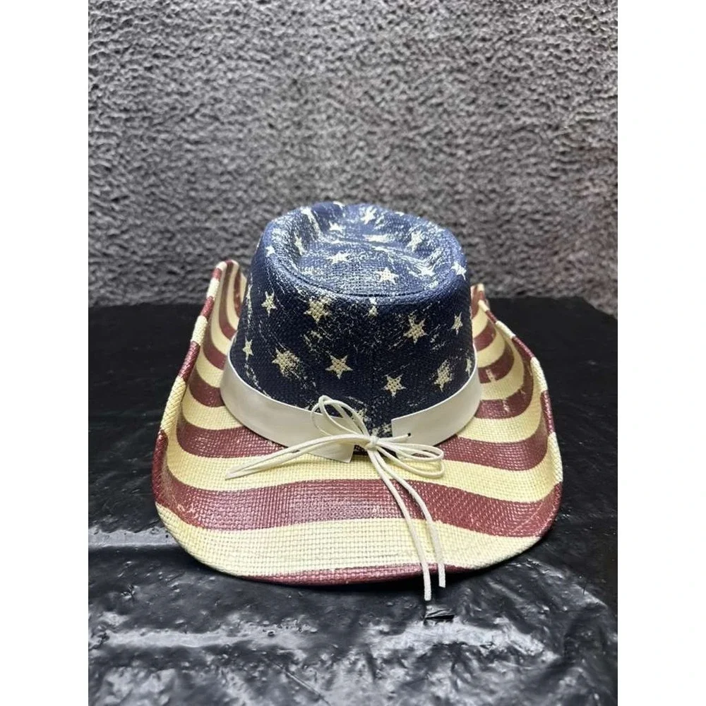 Official  Beyonce‎ 2025 Cowboy Carter Tour 100% Paper American Flag Cowboy Hat